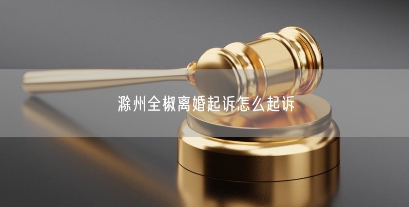 滁州全椒离婚起诉怎么起诉