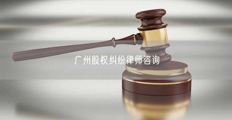 广州股权纠纷律师咨询