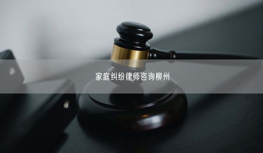 家庭纠纷律师咨询柳州