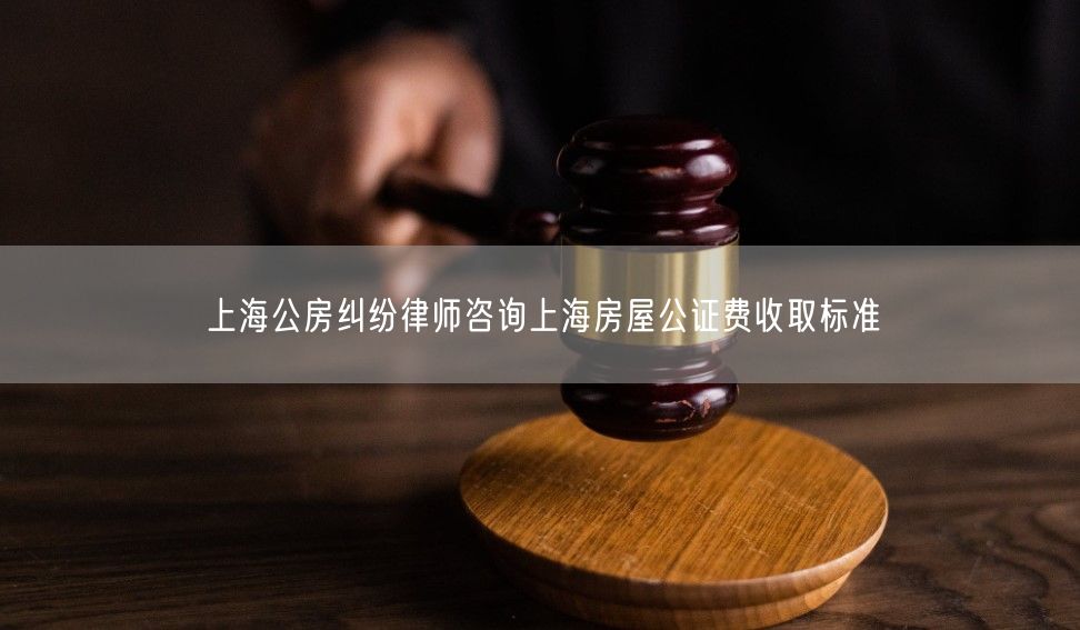 上海公房纠纷律师咨询上海房屋公证费收取标准